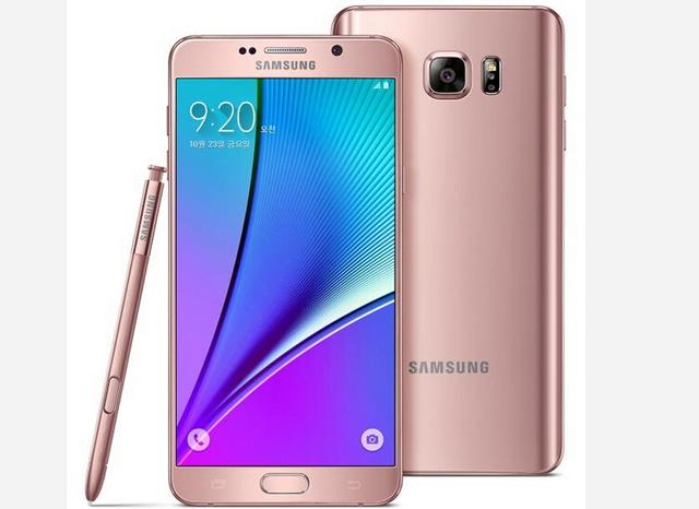 三星發(fā)布粉金版Galaxy Note 5 阻擊蘋(píng)果入侵