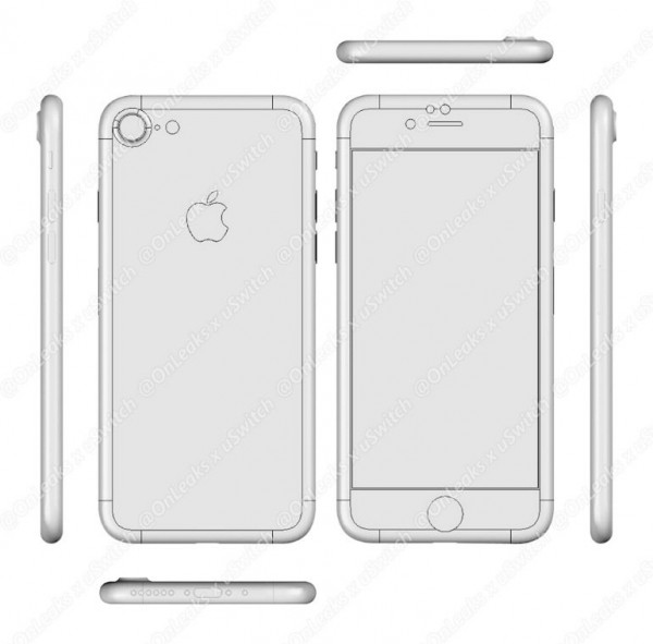 iPhone 7/7 Plus設(shè)計圖泄露