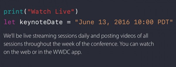 蘋果發(fā)出 WWDC 發(fā)布會(huì)邀請(qǐng)函