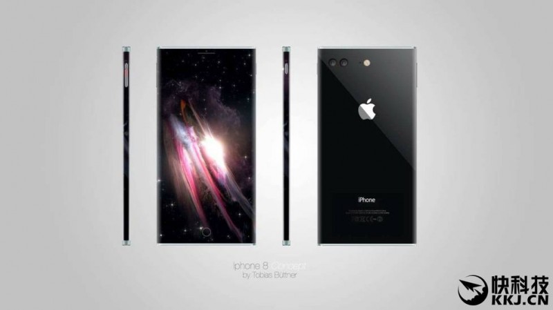 最酷的iPhone 8設(shè)計:方正造型 OLED無邊框