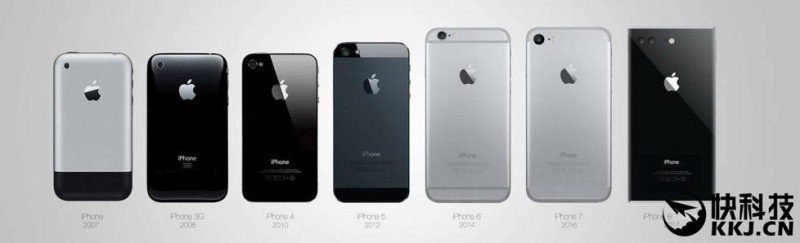最酷的iPhone 8設(shè)計:方正造型 OLED無邊框