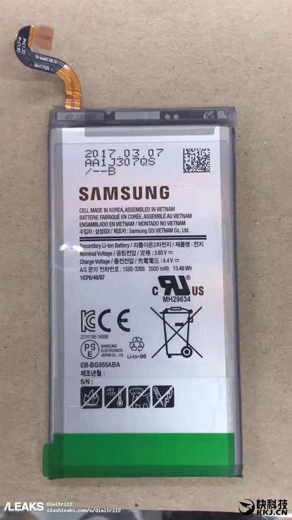三星S8/S8+電池同時曝光:還是三星自家的天下