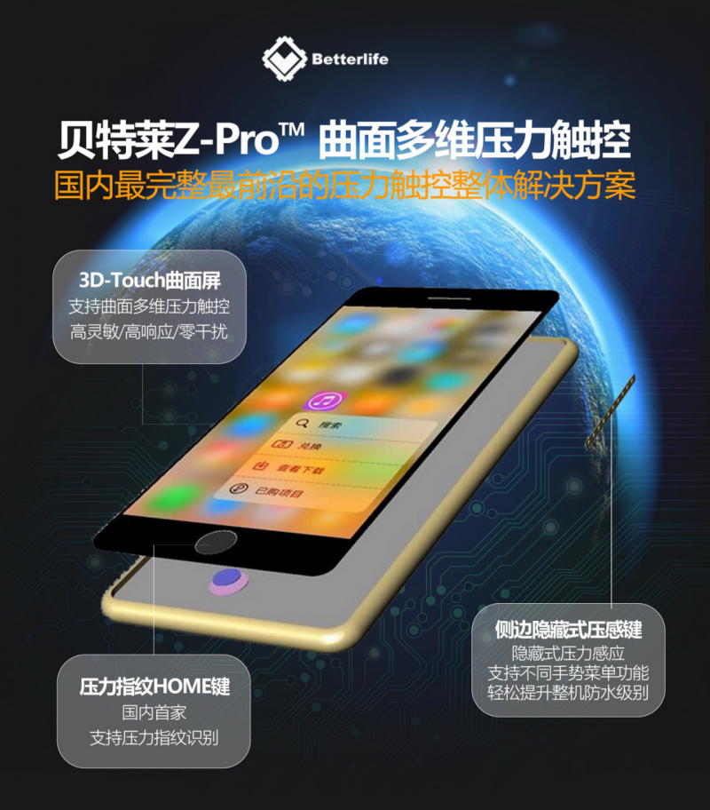 厲害了WORD貝特萊，國內(nèi)首款 Z-Pro™ 曲面多維壓力觸控震撼發(fā)布！