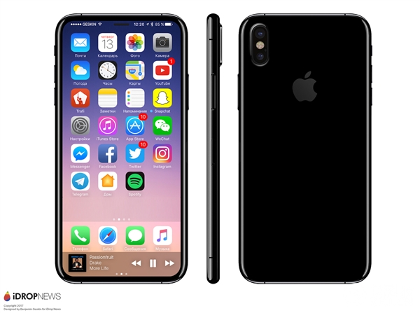 蘋果iPhone 8測試機曝光 外形完美！
