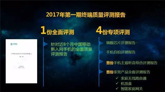 中國移動(dòng)2017年終端質(zhì)量報(bào)告和終端產(chǎn)品白皮書