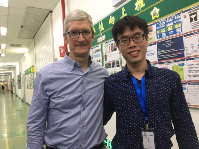 蘋果CEO庫克首次來廣州，第一站“全副武裝”看了這個車間