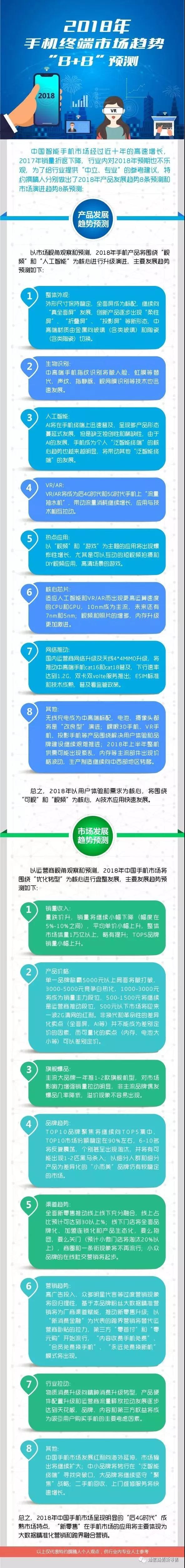 2018年手機(jī)終端市場(chǎng)趨勢(shì)“8+8”預(yù)測(cè)
