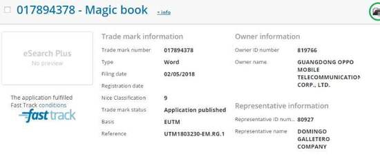 華為在歐盟搶注R系商標(biāo) OPPO搶注Magic Book
