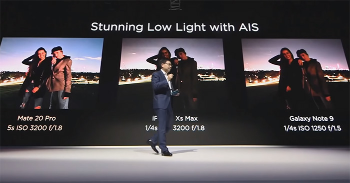 三星回懟華為Mate 20發(fā)布會嘲諷：Note 9夜景不差、系統(tǒng)也不卡