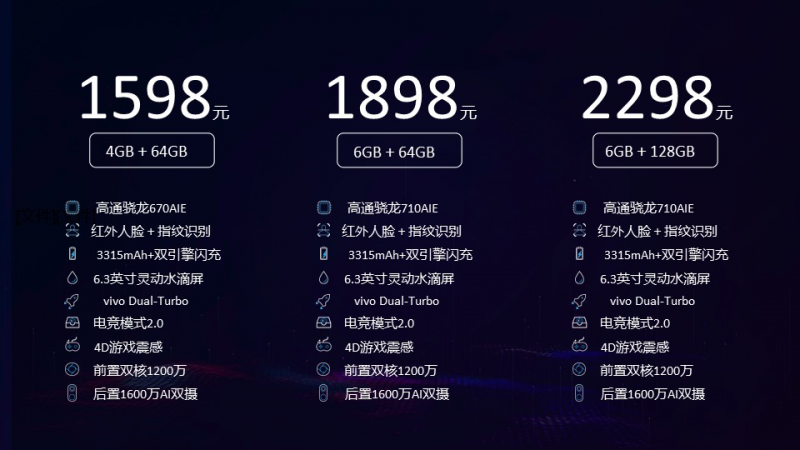  性能實(shí)力派vivo Z3今日開售，售價(jià)1598元起