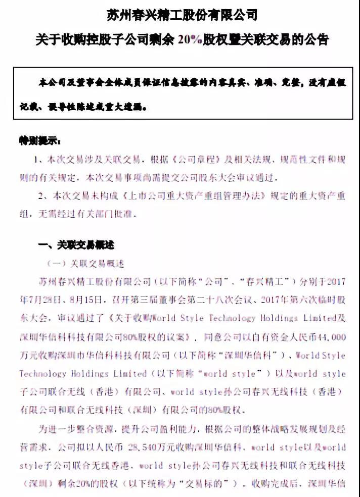 春興精工：2018年凈利4054.17萬(wàn)元，同比增長(zhǎng)111.29%