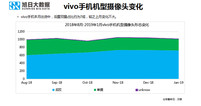 vivo手機(jī)全球市場(chǎng)表現(xiàn)(2019年1月)