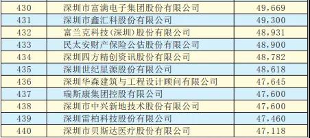 2019深圳500強企業(yè)名單出爐:手機產(chǎn)業(yè)50多家企業(yè)入圍前300強