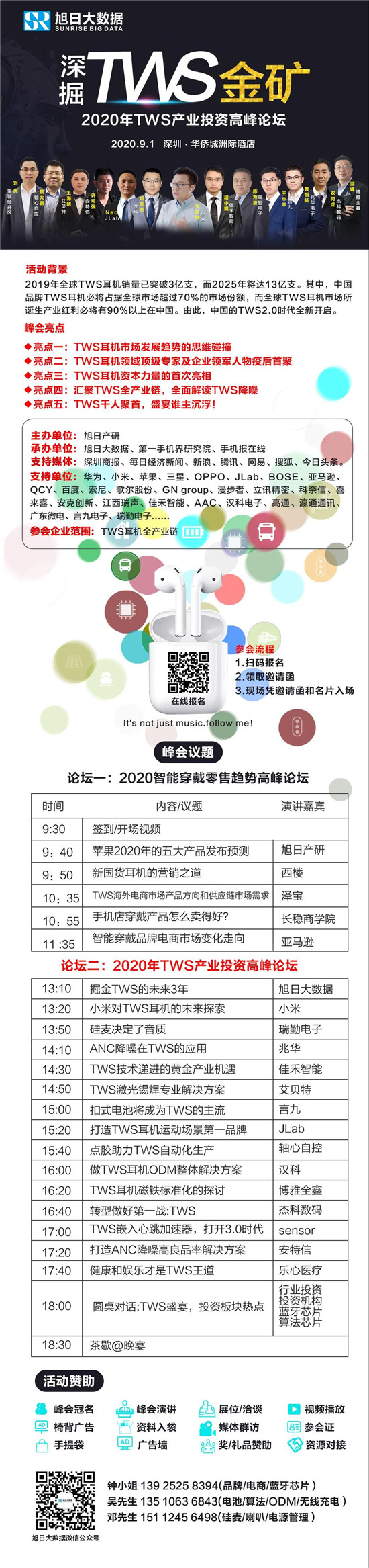 【高峰論壇】2020年TWS產業(yè)投資高峰論壇將于9月1日舉辦