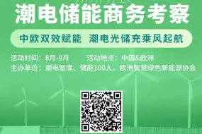 8-9月聯(lián)動(dòng)中歐，潮電智庫再起儲(chǔ)能風(fēng)暴